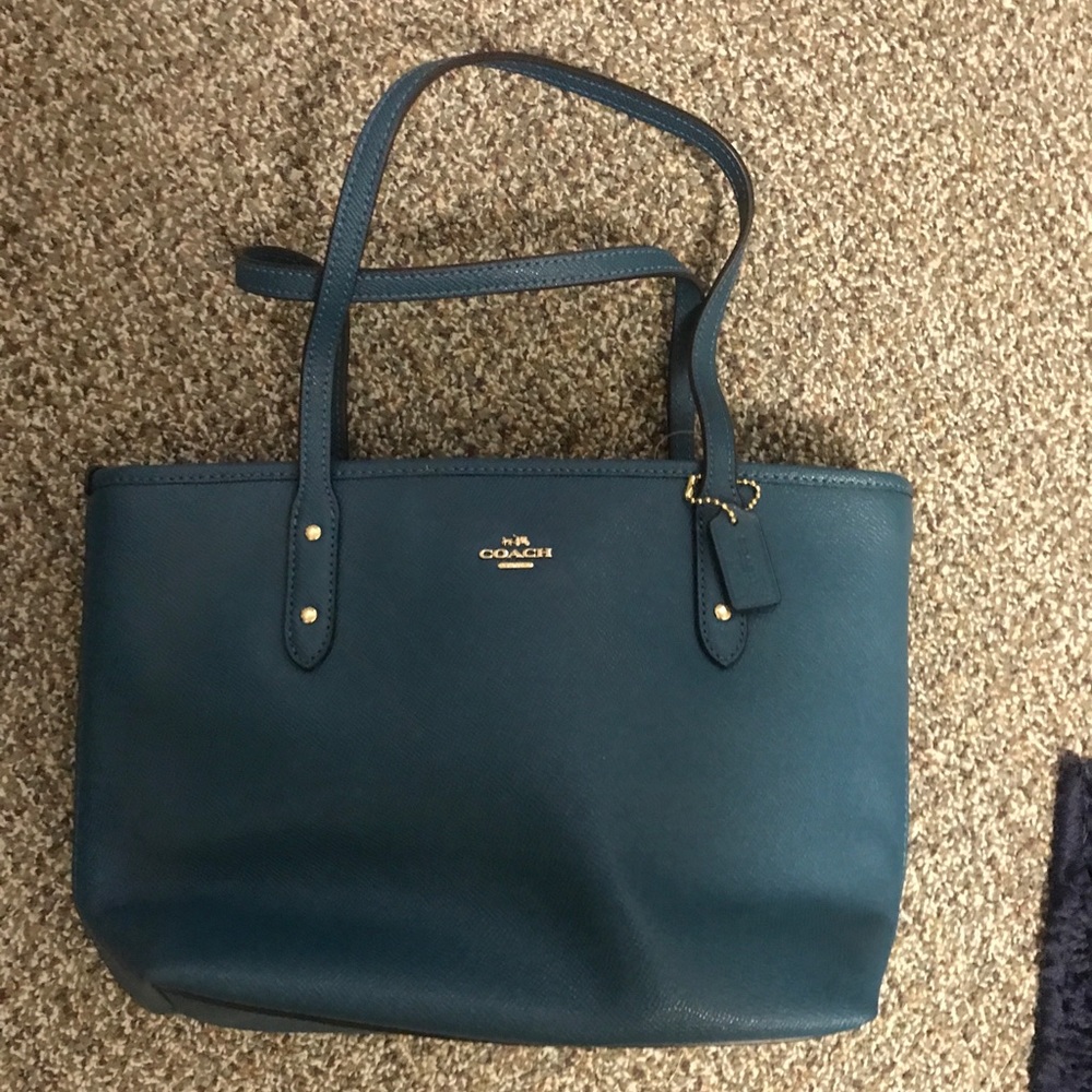 Coach Teal Mini Handbag